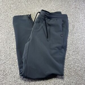 UNRL Pants Mens Large Gray Softshell Jogger Elastic Waist Zip Pocket Athletic